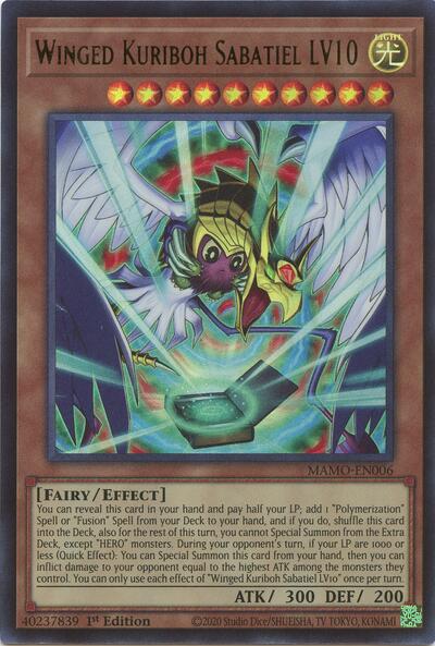 Winged Kuriboh Sabatiel LV10 - Magnificent Monsters Yu-Gi-Oh! spoiler