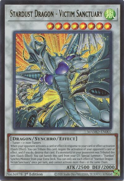 Stardust Dragon - Victim Sanctuary - Magnificent Monsters Yu-Gi-Oh! spoiler