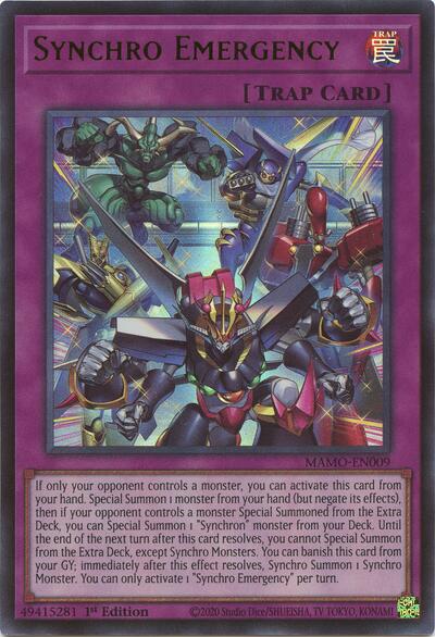 Synchro Emergency - Magnificent Monsters Yu-Gi-Oh! spoiler