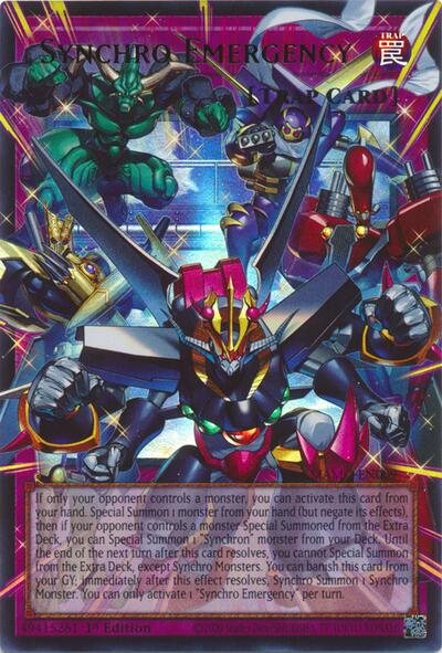 Synchro Emergency (Extended Art) - Magnificent Monsters Yu-Gi-Oh! spoiler