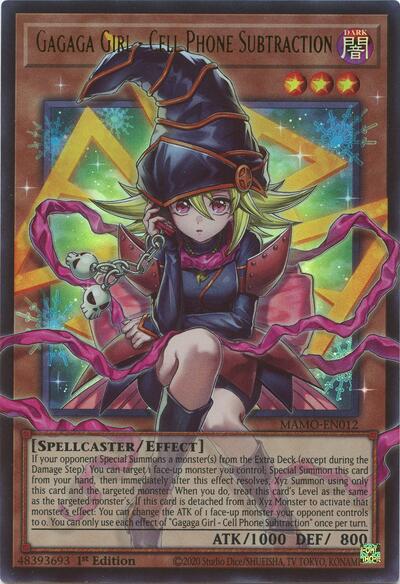Gagaga Girl - Cell Phone Subtraction (Extended Art) - Magnificent Monsters Yu-Gi-Oh! spoiler
