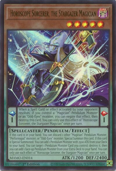 Horoscope Sorcerer, the Stargazer Magician - Magnificent Monsters Yu-Gi-Oh! spoiler