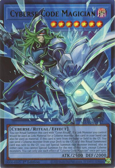 Cyberse Code Magician (Extended Art) - Magnificent Monsters Yu-Gi-Oh! spoiler
