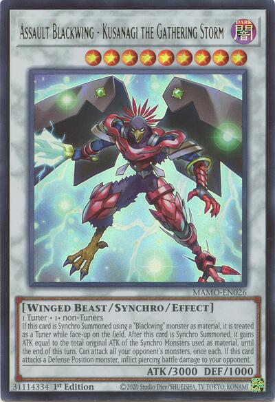 Assault Blackwing - Kusanagi the Gathering Storm - Magnificent Monsters Yu-Gi-Oh! spoiler
