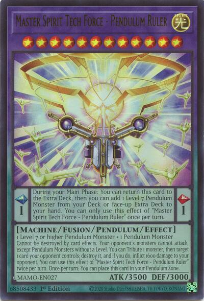 Master Spirit Tech Force - Pendulum Ruler - Magnificent Monsters Yu-Gi-Oh! spoiler