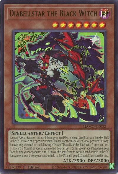 Diabellstar the Black Witch - Magnificent Monsters Yu-Gi-Oh! spoiler