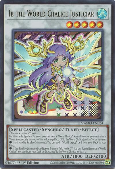 Ib the World Chalice Justiciar - Magnificent Monsters Yu-Gi-Oh! spoiler