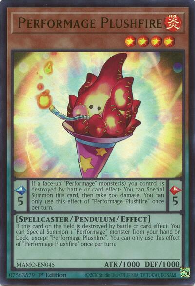 Performage Plushfire - Magnificent Monsters Yu-Gi-Oh! spoiler