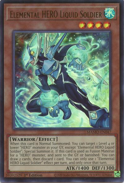 Elemental HERO Liquid Soldier - Magnificent Monsters Yu-Gi-Oh! spoiler