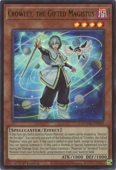 Crowley, the Gifted Magistus - Magnificent Monsters Yu-Gi-Oh! spoiler