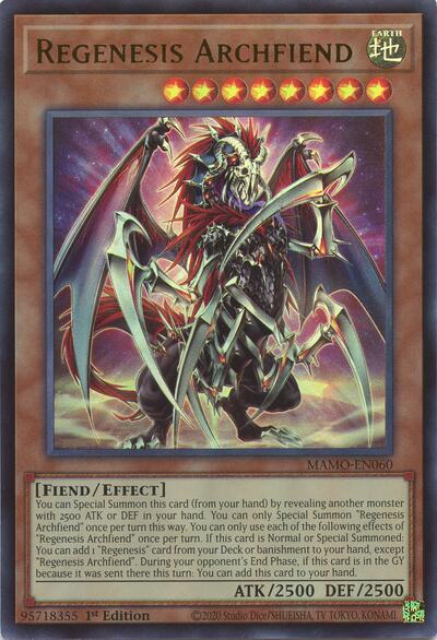 Regenesis Archfiend - Magnificent Monsters Yu-Gi-Oh! spoiler