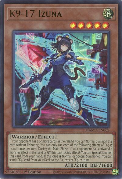 K9-17 Izuna - Magnificent Monsters Yu-Gi-Oh! spoiler