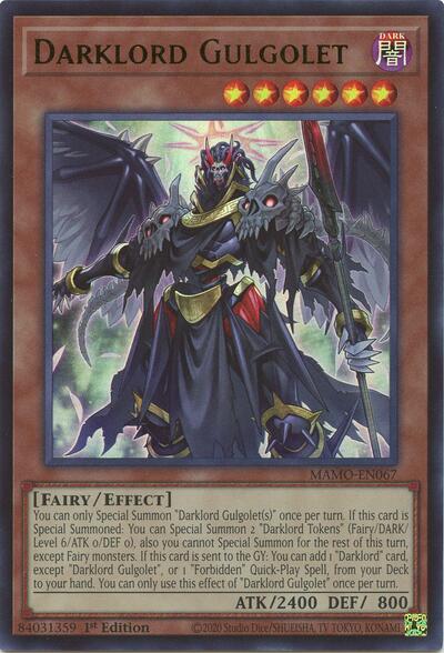 Darklord Gulgolet - Magnificent Monsters Yu-Gi-Oh! spoiler