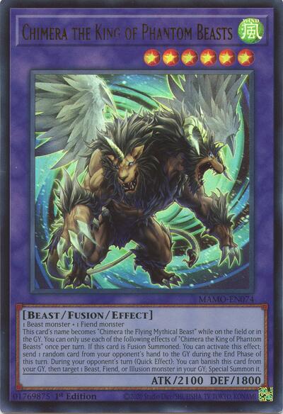 Chimera the King of Phantom Beasts - Magnificent Monsters Yu-Gi-Oh! spoiler