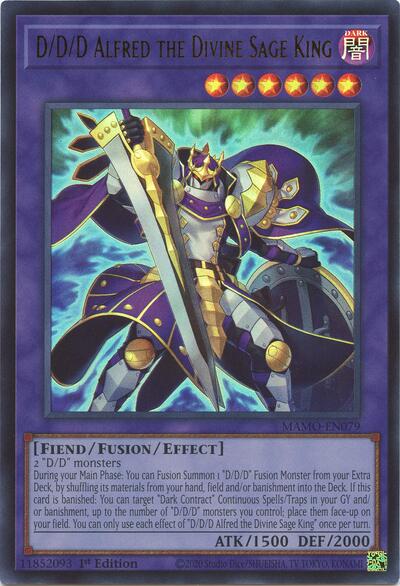 D/D/D Alfred the Divine Sage King - Magnificent Monsters Yu-Gi-Oh! spoiler