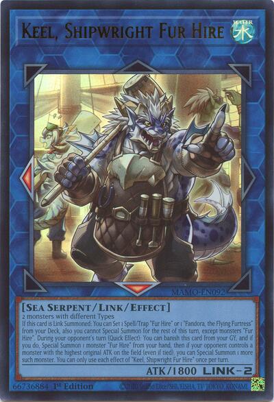 Keel, Shipwright Fur Hire - Magnificent Monsters Yu-Gi-Oh! spoiler