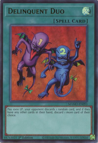 Delinquent Duo - Magnificent Monsters Yu-Gi-Oh! spoiler