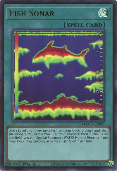 Fish Sonar - Magnificent Monsters Yu-Gi-Oh! spoiler