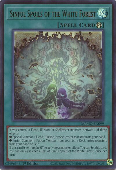 Sinful Spoils of the White Forest - Magnificent Monsters Yu-Gi-Oh! spoiler