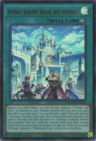 Artmage Academic Arcane Arts Acropolis - Magnificent Monsters Yu-Gi-Oh! spoiler