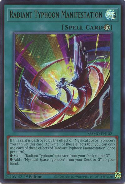 Radiant Typhoon Manifestation - Magnificent Monsters Yu-Gi-Oh! spoiler