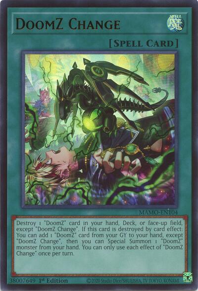DoomZ Change - Magnificent Monsters Yu-Gi-Oh! spoiler