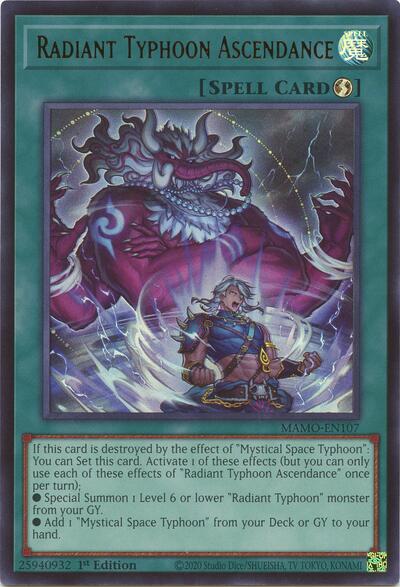 Radiant Typhoon Ascendance - Magnificent Monsters Yu-Gi-Oh! spoiler