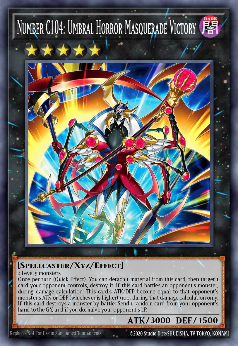 Number C104: Umbral Horror Masquerade Victory - Beyond the Brave Yu-Gi-Oh! spoiler