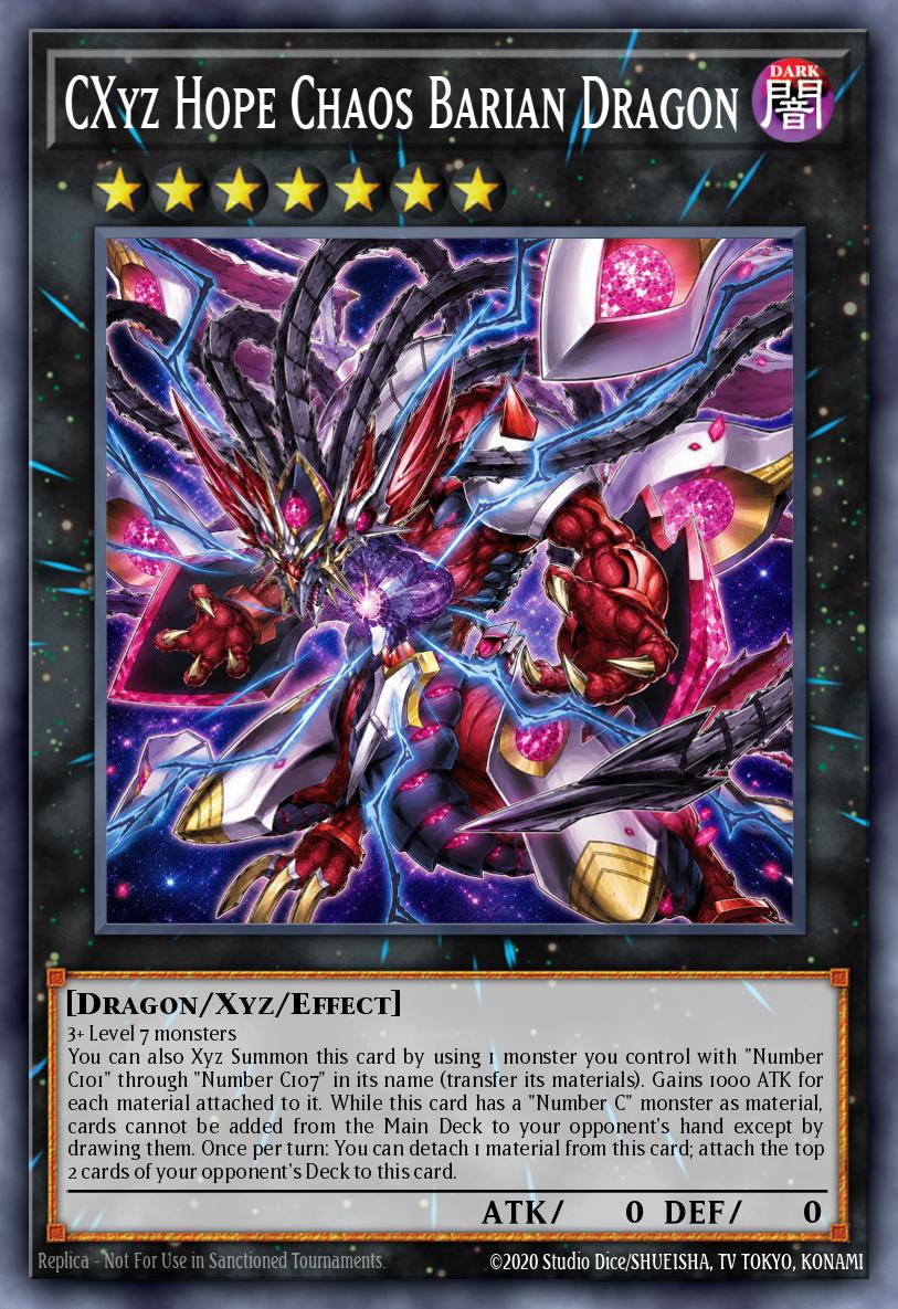 CXyz Hope Chaos Barian Dragon - Beyond the Brave Yu-Gi-Oh! spoiler