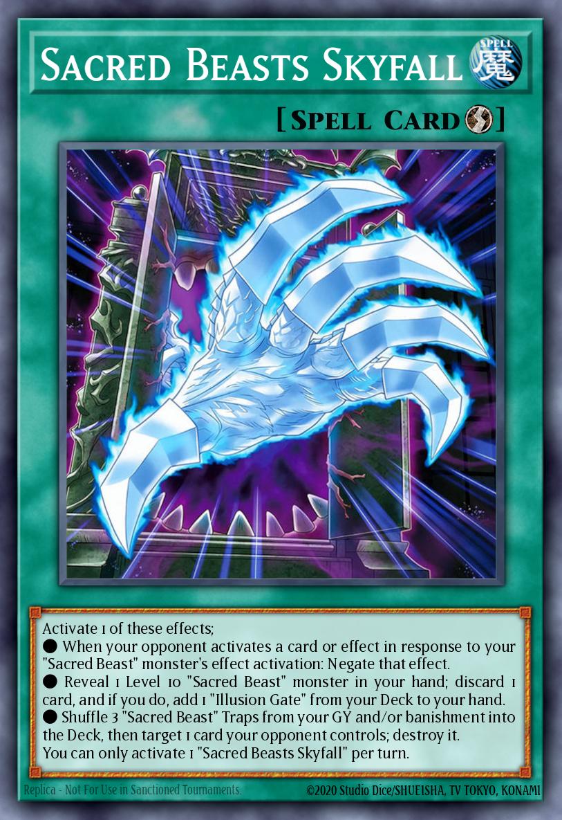 Sacred Beasts Skyfall - Beyond the Brave Yu-Gi-Oh! spoiler