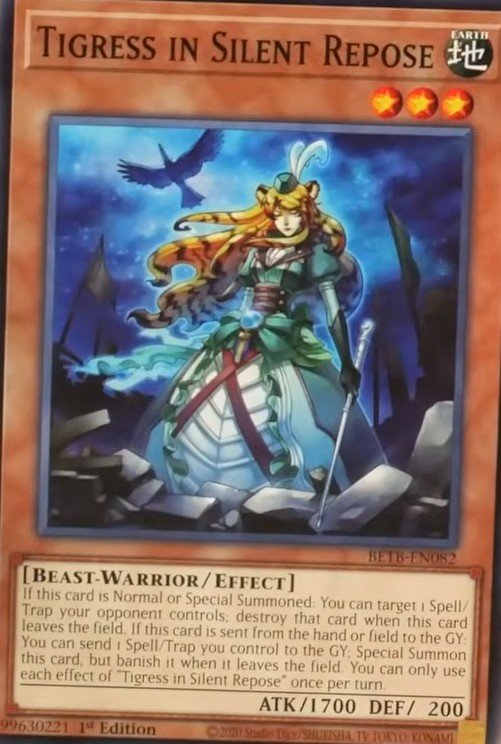 Tigress in Silent Repose - Beyond the Brave Yu-Gi-Oh! spoiler