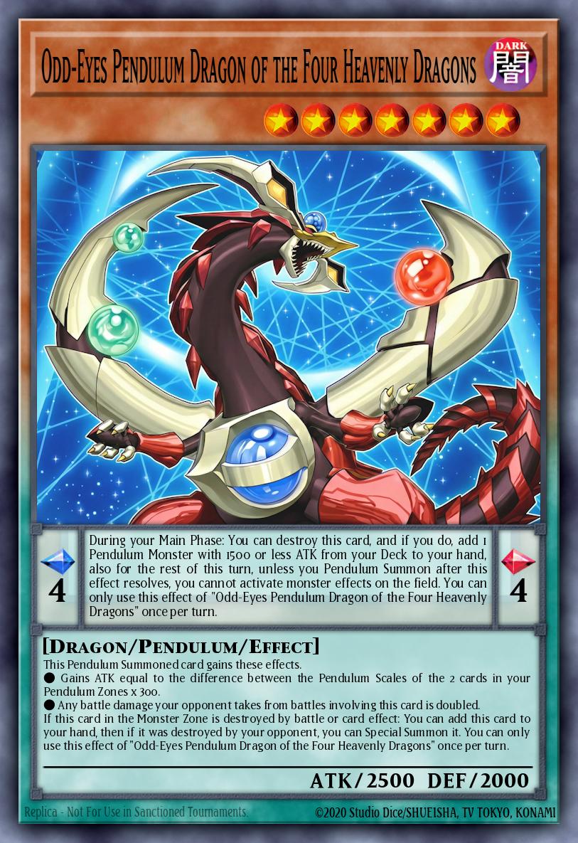Odd-Eyes Pendulum Dragon of the Four Heavenly Dragons - Magnificent Monsters Yu-Gi-Oh! spoiler