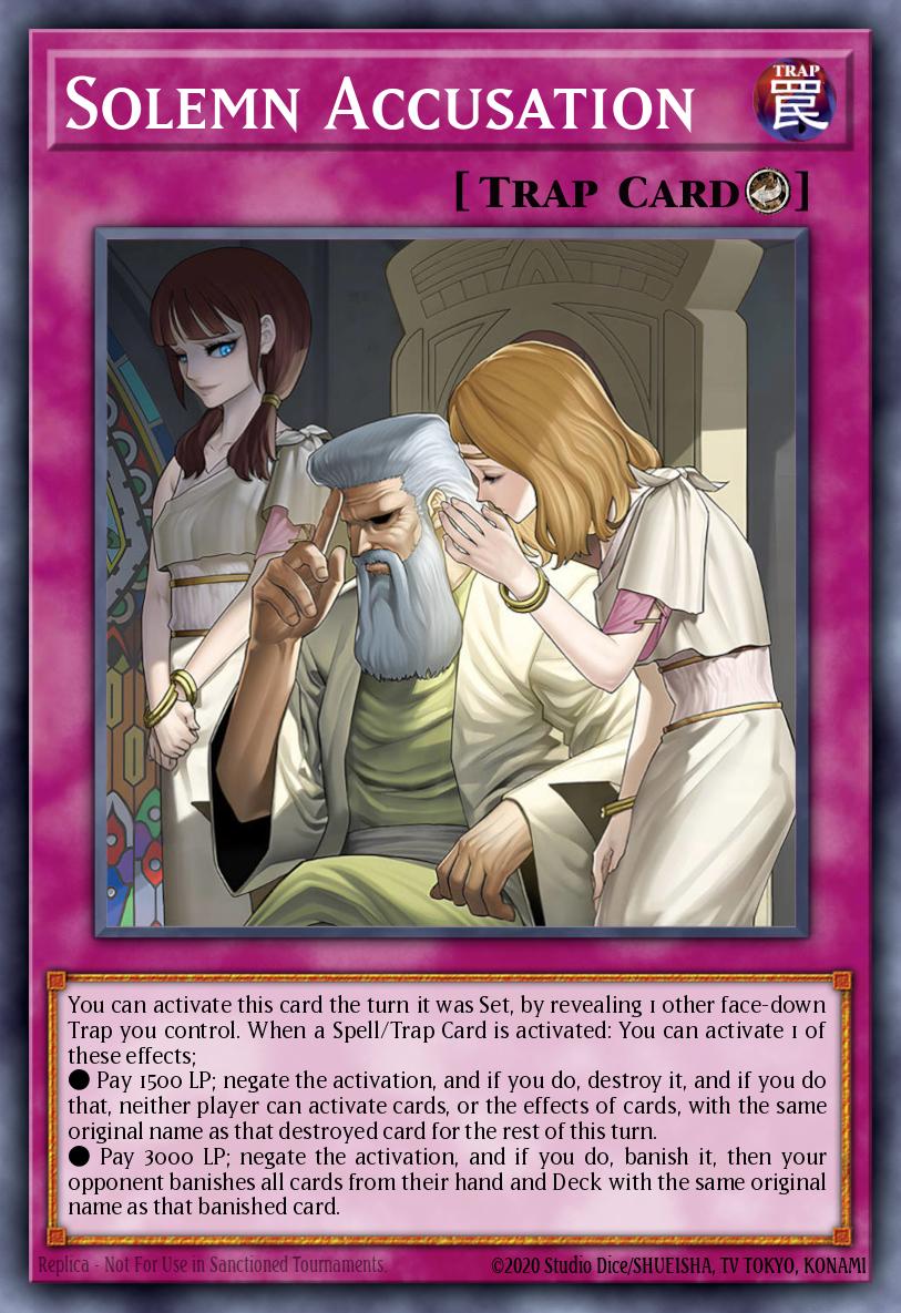 Solemn Accusation - Blazing Dominion Yu-Gi-Oh! spoiler