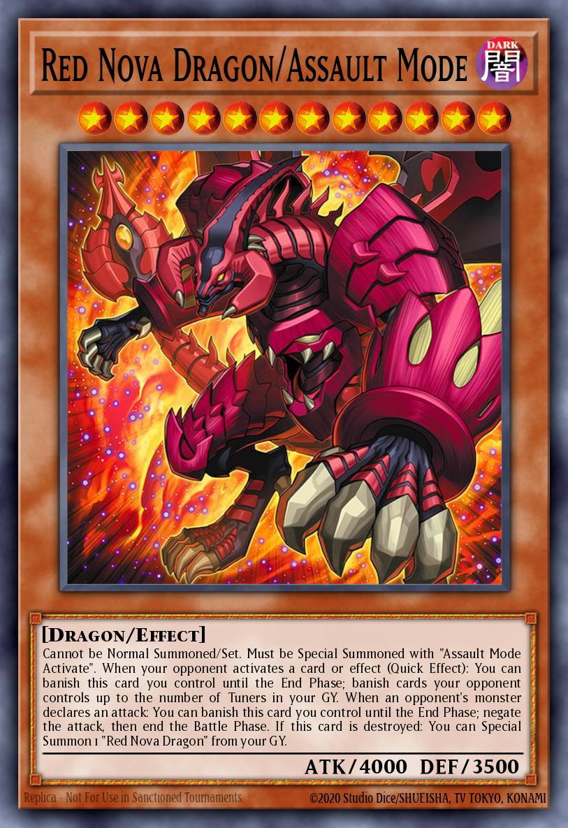 Red Nova Dragon/Assault Mode - Blazing Dominion Yu-Gi-Oh! spoiler