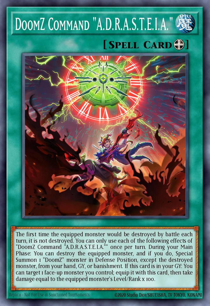 DoomZ Command "A.D.R.A.S.T.E.I.A." - Blazing Dominion Yu-Gi-Oh! spoiler