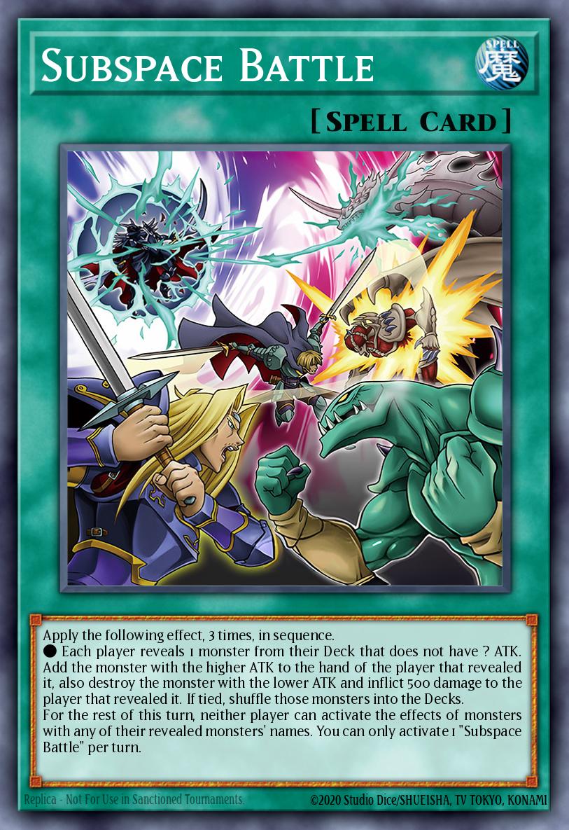 Subspace Battle - Blazing Dominion Yu-Gi-Oh! spoiler