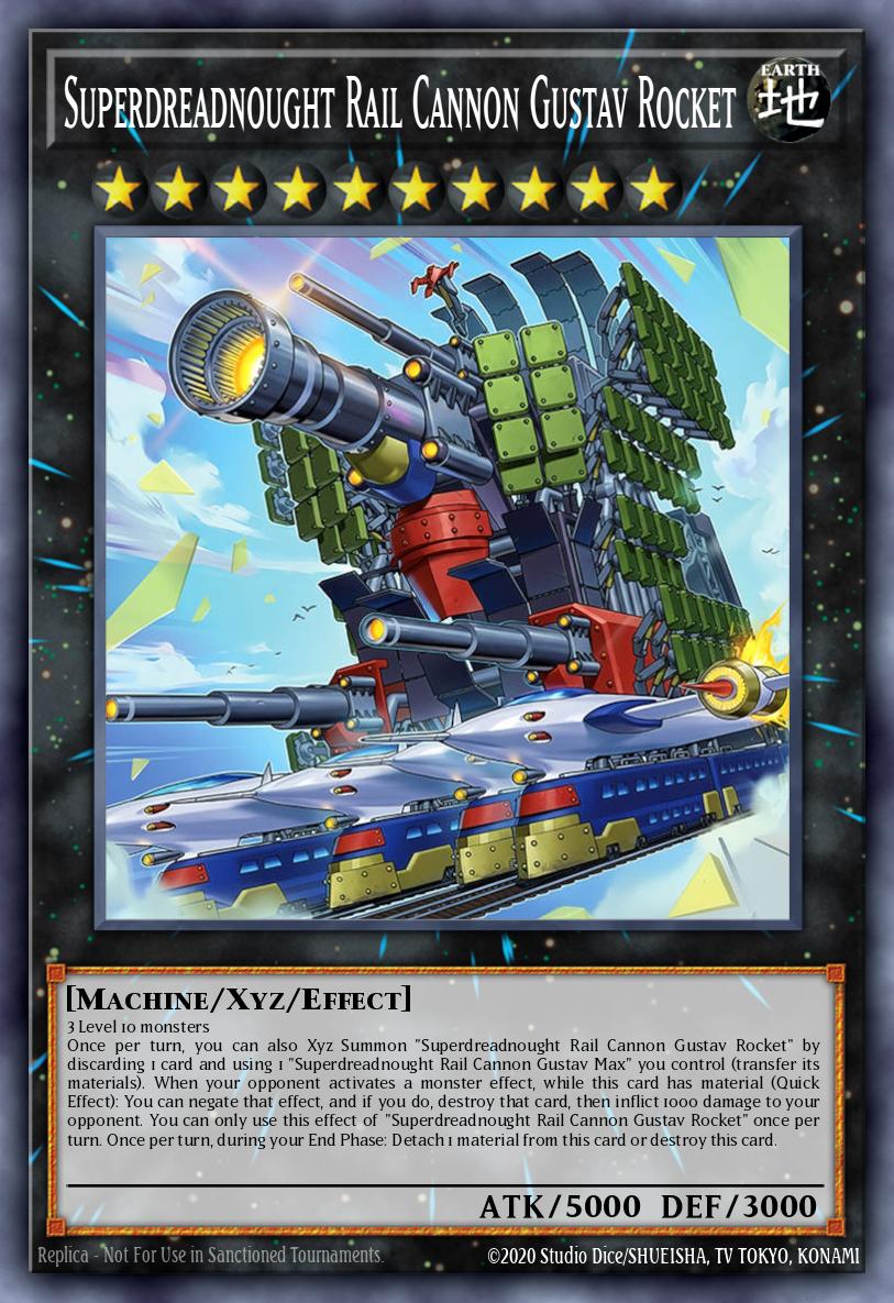 Superdreadnought Rail Cannon Gustav Rocket - Blazing Dominion Yu-Gi-Oh! spoiler