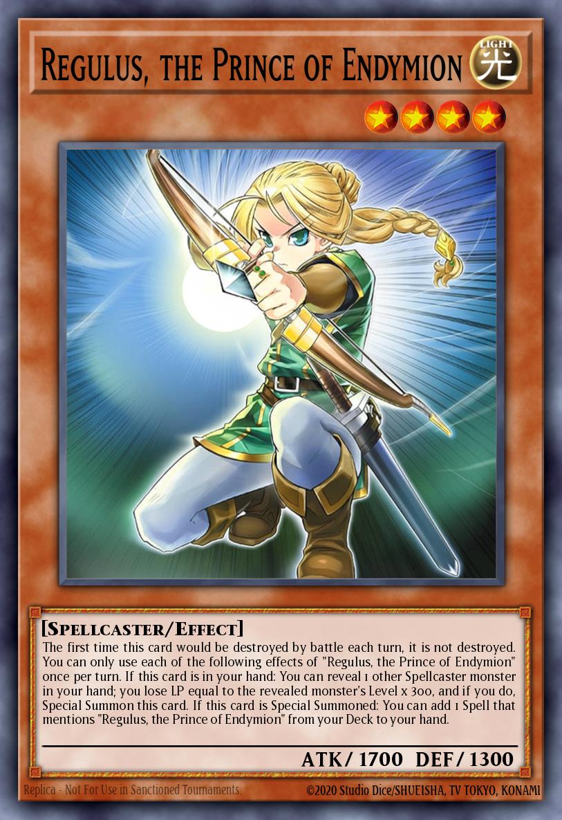 Regulus, the Prince of Endymion - Battles of Legend: Glorious Gallery Yu-Gi-Oh! spoiler