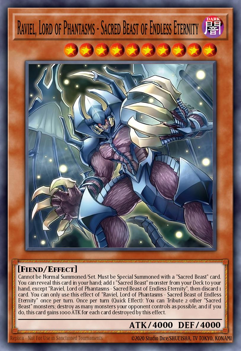 Raviel, Lord of Phantasms - Sacred Beast of Endless Eternity - Chaos Origins Yu-Gi-Oh! spoiler