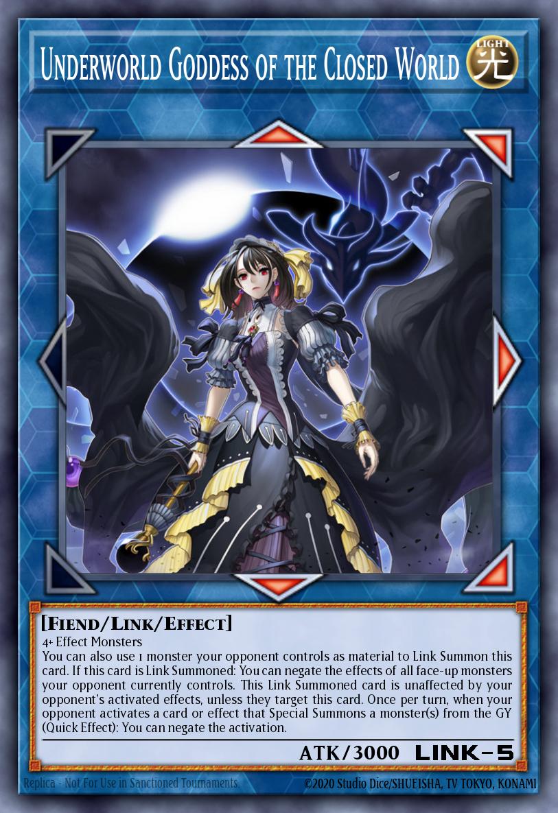 Underworld Goddess of the Closed World - Battles of Legend: Glorious Gallery Yu-Gi-Oh! spoiler